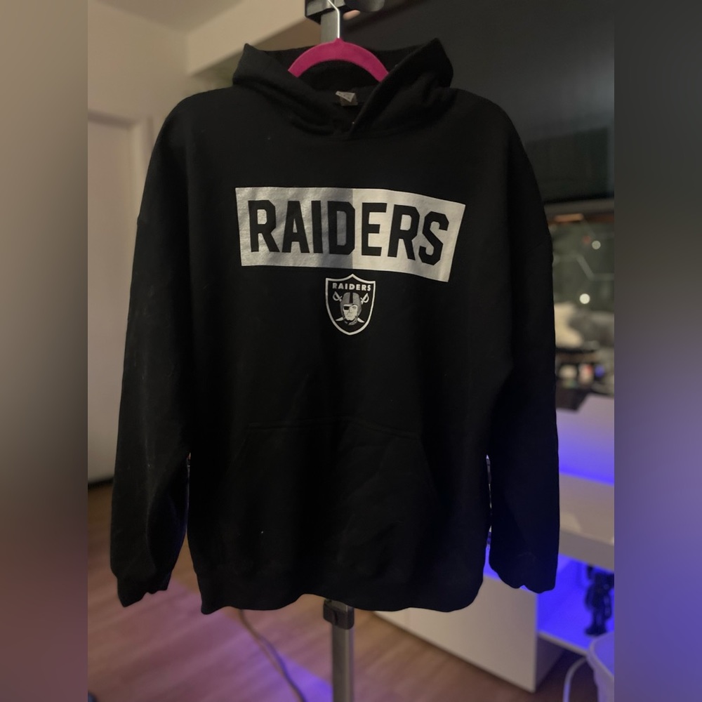 Las Vegas Raiders NFL Team Apparel Men's Thermal Hoodie Size XL - Picture 2 of 6